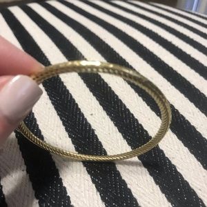 David Yurman-Cable Classics Hammered Bangle